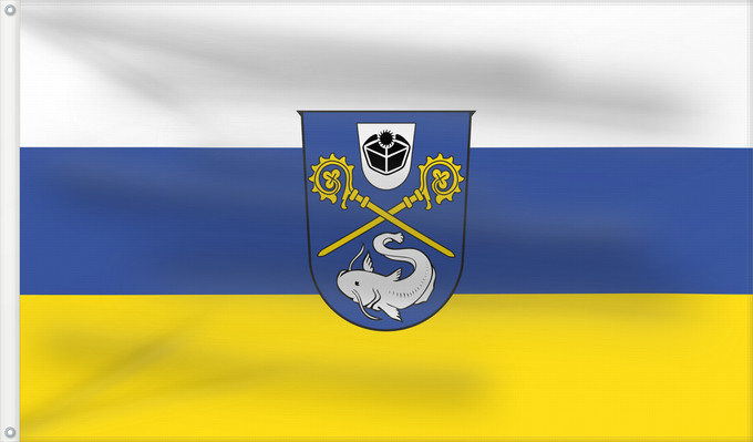 Bandera, con dos ojales metálicos y lado del asta reforzado: Weßling (Starnberger Fünf-Seen-Land)