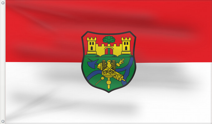 Bandera, con dos ojales metálicos y lado del asta reforzado: Altenmarkt a.d.Alz (Chiemgau)