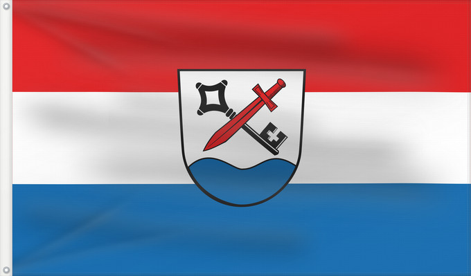 Bandera, con dos ojales metálicos y lado del asta reforzado: Chieming (Chiemgau)