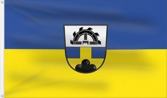 Bandera, con dos ojales metálicos y lado del asta reforzado: Engelsberg (Chiemgau)