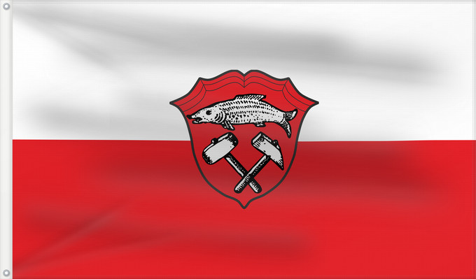 Bandera, con dos ojales metálicos y lado del asta reforzado: Inzell (Chiemgau)