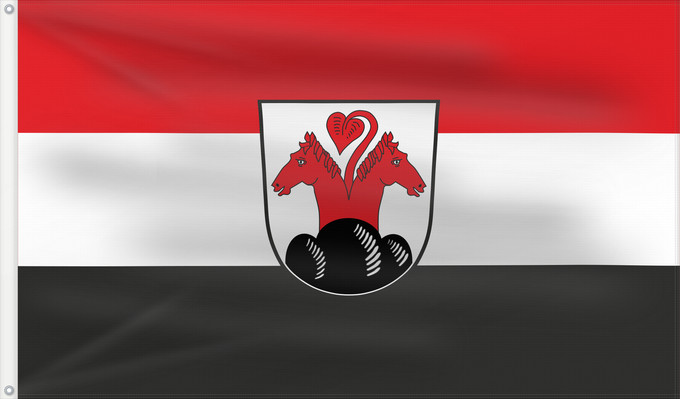 Bandera, con dos ojales metálicos y lado del asta reforzado: Kienberg (Chiemgau)