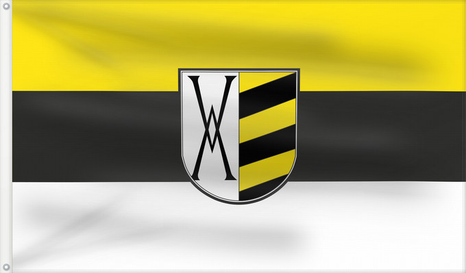 Bandera, con dos ojales metálicos y lado del asta reforzado: Obing (Chiemgau)