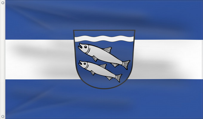 Bandera, con dos ojales metálicos y lado del asta reforzado: Petting (Chiemgau)