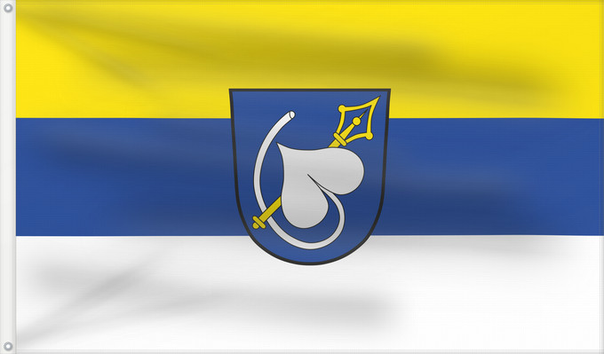 Bandera, con dos ojales metálicos y lado del asta reforzado: Pittenhart (Chiemgau)