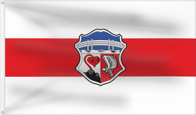 Bandera, con dos ojales metálicos y lado del asta reforzado: Seeon-Seebruck (Chiemgau)