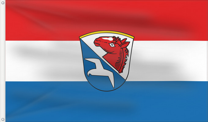 Bandera, con dos ojales metálicos y lado del asta reforzado: Unterwössen (Chiemgau)