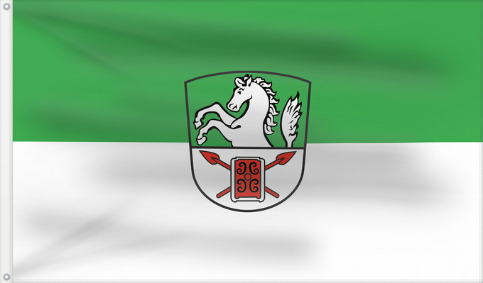 Bandera, con dos ojales metálicos y lado del asta reforzado: Vachendorf (Chiemgau)