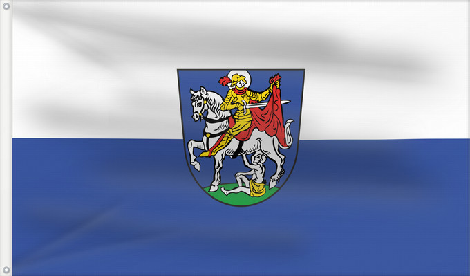 Bandera, con dos ojales metálicos y lado del asta reforzado: Waging a.See, M (Chiemgau)