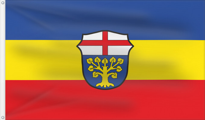 Bandera, con dos ojales metálicos y lado del asta reforzado: Böbing (Pfaffenwinkel)