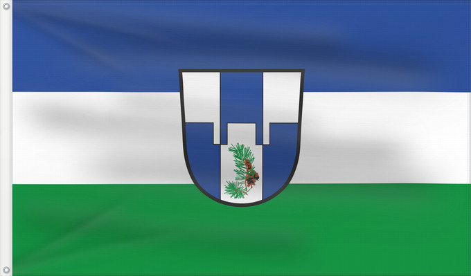 Bandera, con dos ojales metálicos y lado del asta reforzado: Burggen (Pfaffenwinkel)