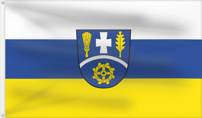 Bandera, con dos ojales metálicos y lado del asta reforzado: Habach (Pfaffenwinkel)