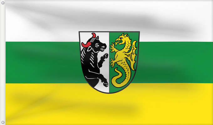 Bandera, con dos ojales metálicos y lado del asta reforzado: Hohenfurch (Pfaffenwinkel)