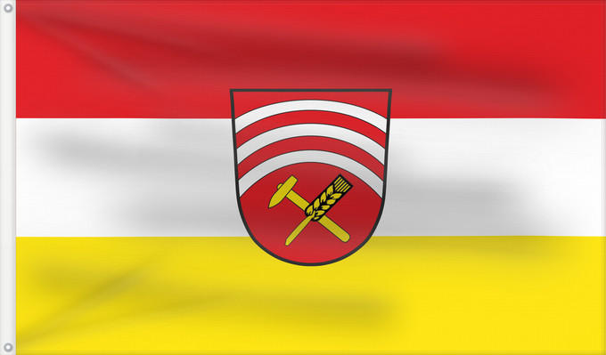 Bandera, con dos ojales metálicos y lado del asta reforzado: Oberhausen (Pfaffenwinkel)