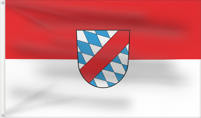 Bandera, con dos ojales metálicos y lado del asta reforzado: Peiting, M (Pfaffenwinkel)