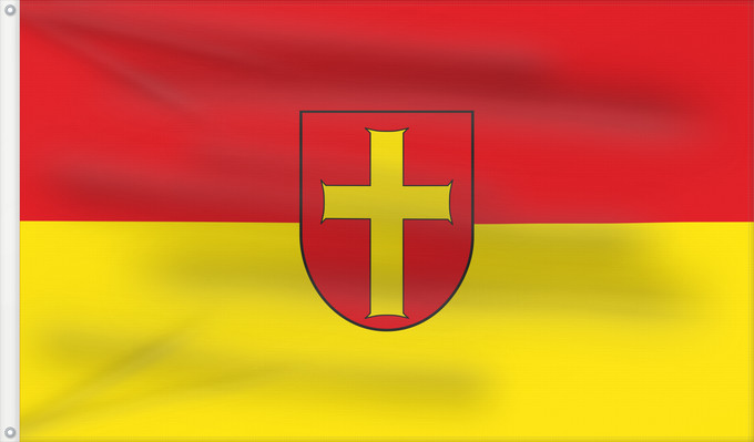 Bandera, con dos ojales metálicos y lado del asta reforzado: Polling (Pfaffenwinkel)