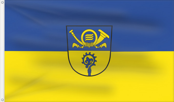 Bandera, con dos ojales metálicos y lado del asta reforzado: Raisting (Pfaffenwinkel)
