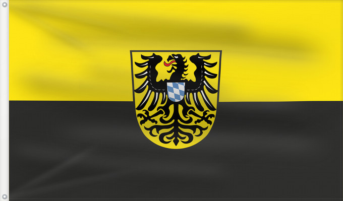 Bandera, con dos ojales metálicos y lado del asta reforzado: Schongau, St (Pfaffenwinkel)