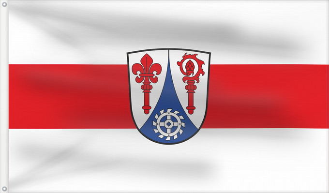 Bandera, con dos ojales metálicos y lado del asta reforzado: Schwabsoien (Pfaffenwinkel)