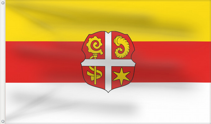 Bandera, con dos ojales metálicos y lado del asta reforzado: Sindelsdorf (Pfaffenwinkel)