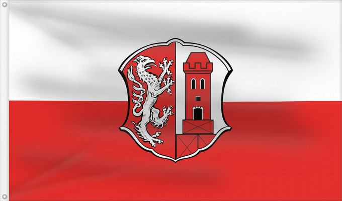Bandera, con dos ojales metálicos y lado del asta reforzado: Steingaden (Pfaffenwinkel)