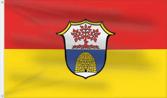 Bandera, con dos ojales metálicos y lado del asta reforzado: Wildsteig (Pfaffenwinkel)
