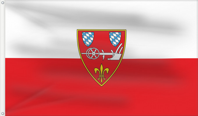 Drapeau, avec deux œillets métalliques et guindant renforcé : Straubing (Ostbayerische Städte)