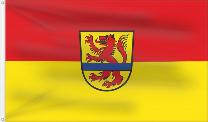 Bandera, con dos ojales metálicos y lado del asta reforzado: Aholming (Bayerisches Golf- und Thermenland)