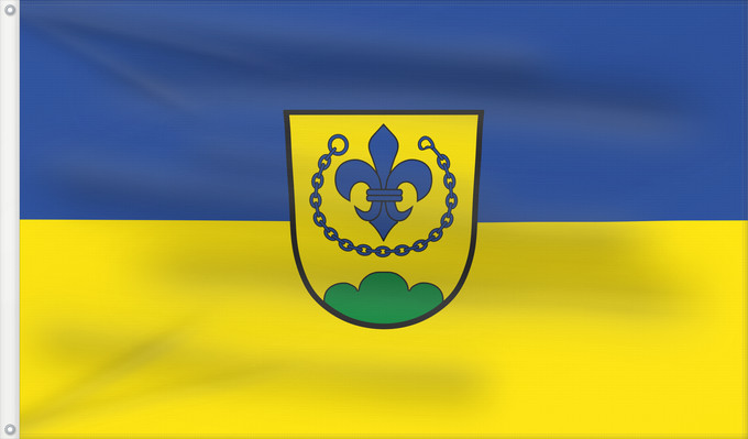 Bandera, con dos ojales metálicos y lado del asta reforzado: Außernzell (Bayerischer Wald)