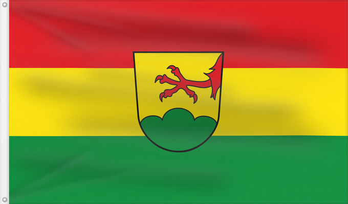 Bandera, con dos ojales metálicos y lado del asta reforzado: Buchhofen (Bayerisches Golf- und Thermenland)