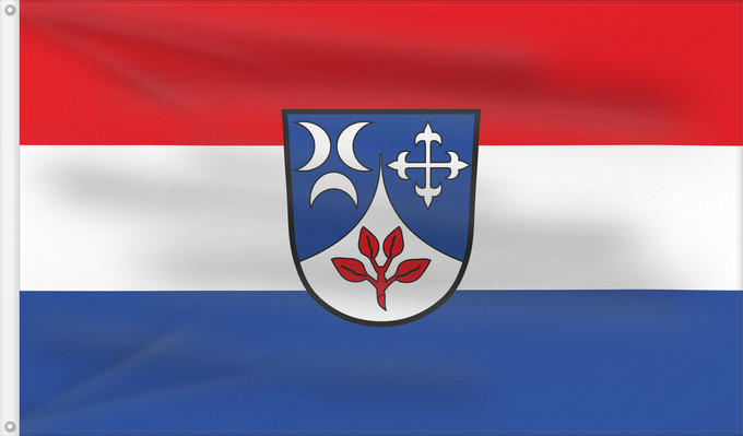 Bandera, con dos ojales metálicos y lado del asta reforzado: Grattersdorf (Bayerischer Wald)