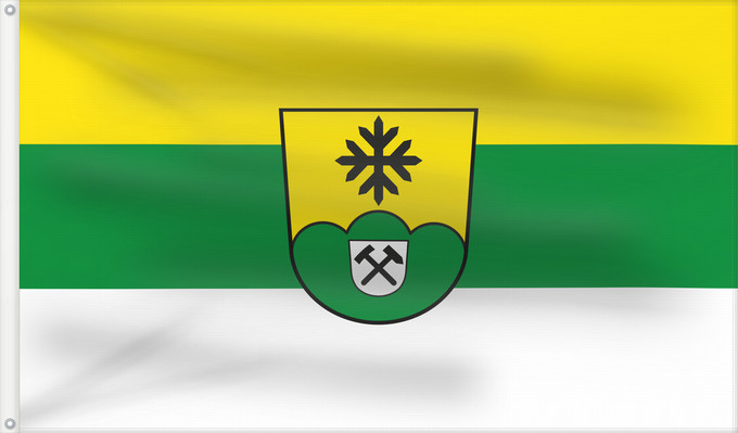 Bandera, con dos ojales metálicos y lado del asta reforzado: Hunding (Bayerischer Wald)
