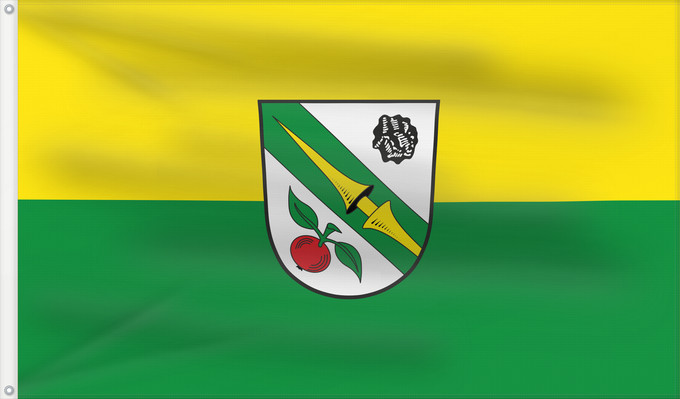 Bandera, con dos ojales metálicos y lado del asta reforzado: Lalling (Bayerischer Wald)
