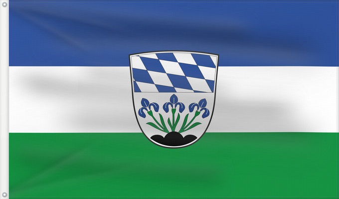 Bandera, con dos ojales metálicos y lado del asta reforzado: Plattling, St (Bayerisches Golf- und Thermenland)