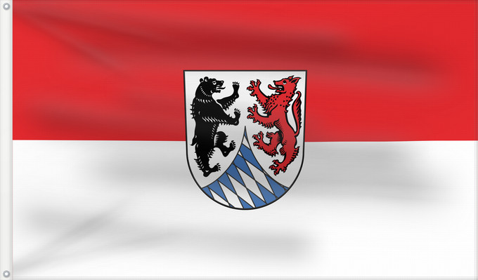 Bandera, con dos ojales metálicos y lado del asta reforzado: Freyung-Grafenau (Kreis)