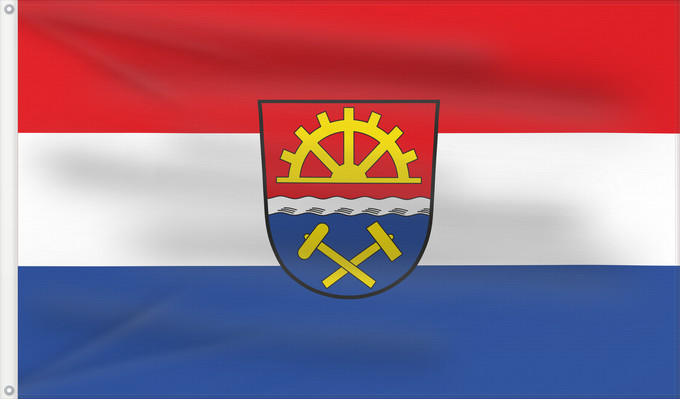 Bandera, con dos ojales metálicos y lado del asta reforzado: Haidmühle (Bayerischer Wald)