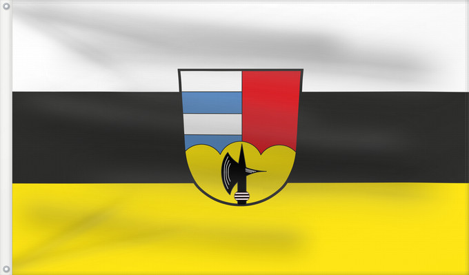 Bandera, con dos ojales metálicos y lado del asta reforzado: Mauth (Bayerischer Wald)