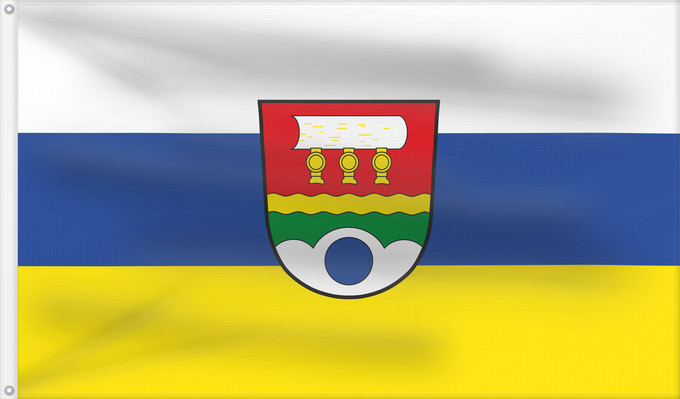 Bandera, con dos ojales metálicos y lado del asta reforzado: Neureichenau (Bayerischer Wald)