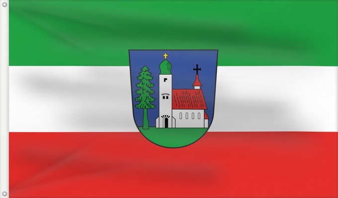 Bandera, con dos ojales metálicos y lado del asta reforzado: Waldkirchen, St (Bayerischer Wald)