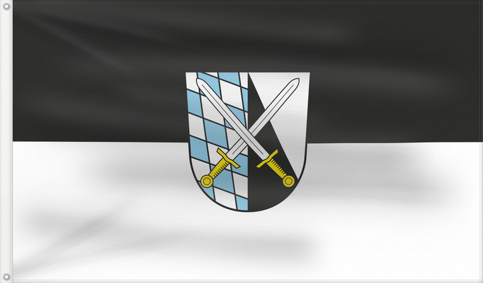 Bandera, con dos ojales metálicos y lado del asta reforzado: Abensberg, St (Bayerisches Golf- und Thermenland)