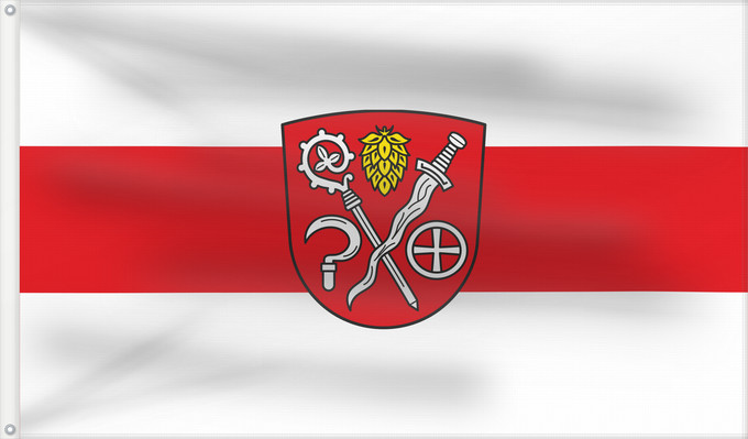 Bandera, con dos ojales metálicos y lado del asta reforzado: Attenhofen (Bayerisches Golf- und Thermenland)