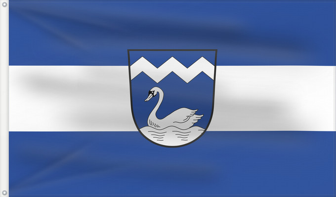 Bandera, con dos ojales metálicos y lado del asta reforzado: Herrngiersdorf (Bayerisches Golf- und Thermenland)