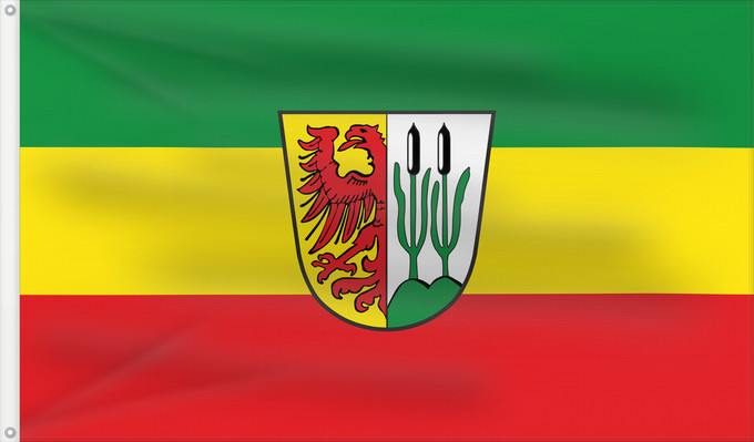 Bandera, con dos ojales metálicos y lado del asta reforzado: Rohr i.NB, M (Bayerisches Golf- und Thermenland)