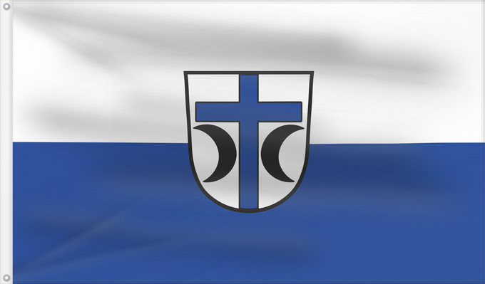 Bandera, con dos ojales metálicos y lado del asta reforzado: Bodenkirchen (Bayerisches Golf- und Thermenland)