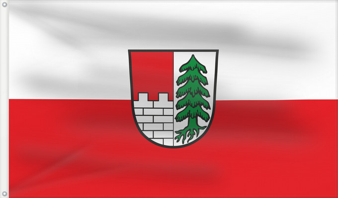Bandera, con dos ojales metálicos y lado del asta reforzado: Eching (Bayerisches Golf- und Thermenland)