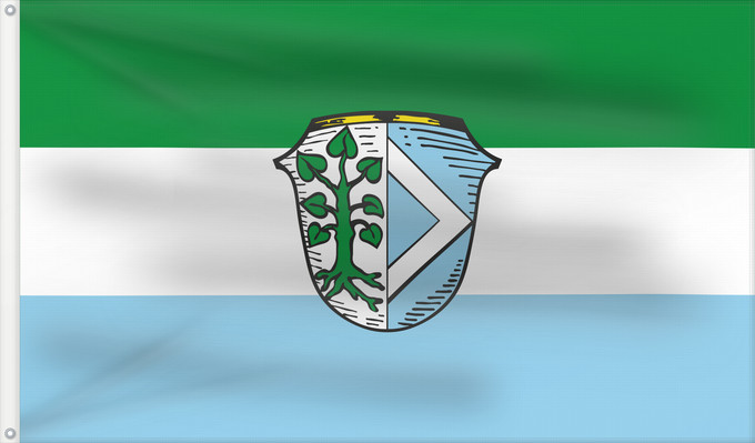 Bandera, con dos ojales metálicos y lado del asta reforzado: Ergolding, M (Bayerisches Golf- und Thermenland)