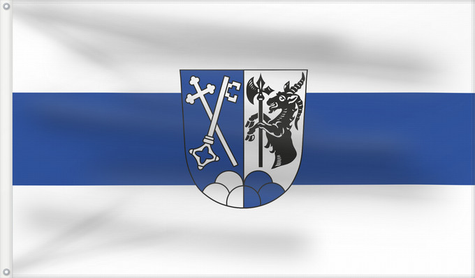 Bandera, con dos ojales metálicos y lado del asta reforzado: Kumhausen (Bayerisches Golf- und Thermenland)