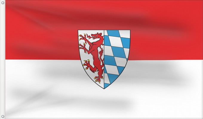 Bandera, con dos ojales metálicos y lado del asta reforzado: Vilsbiburg, St (Bayerisches Golf- und Thermenland)
