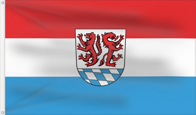 Bandera, con dos ojales metálicos y lado del asta reforzado: Passau (Kreis)
