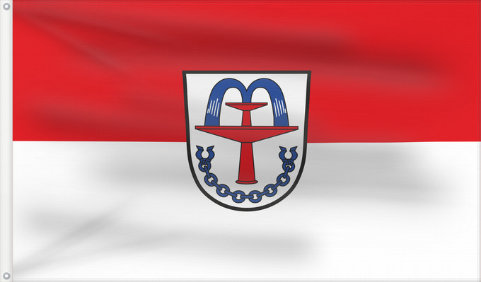 Bandera, con dos ojales metálicos y lado del asta reforzado: Bad Füssing (Bayerisches Golf- und Thermenland)